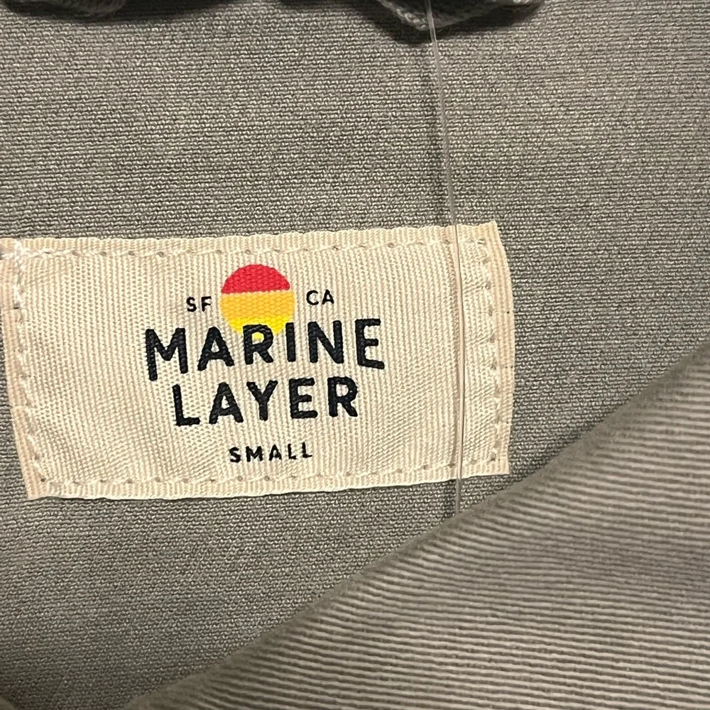 Marine Layer Freya Boxy Utility chore Jacket Sage Green Size Small S - Picture 6 of 12